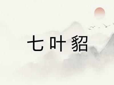 七叶貂 七叶貂