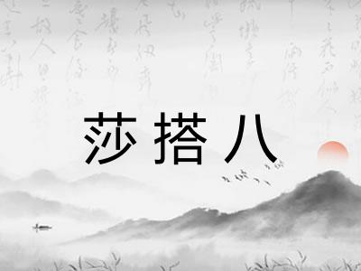 莎搭八 莎搭八