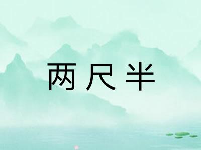 两尺半 两尺半