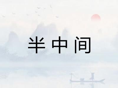 半中间 半中间
