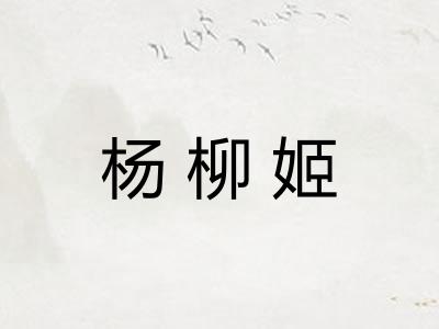 杨柳姬