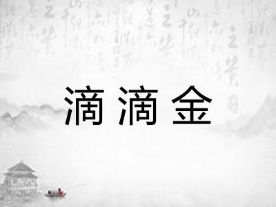 滴滴金