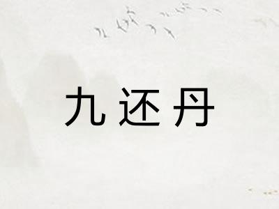 九还丹