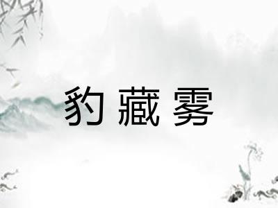 豹藏雾 豹藏雾