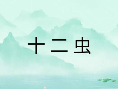 十二虫 十二虫