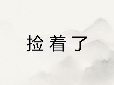捡着了 捡着了