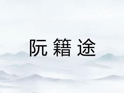 阮籍途 阮籍途