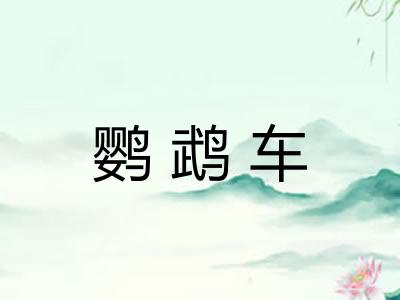 鹦鹉车