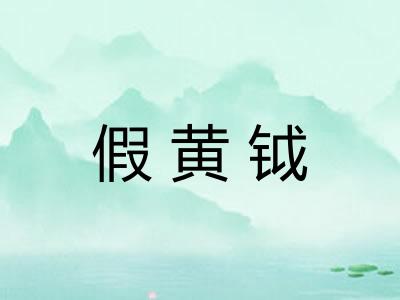 假黄钺