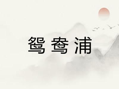 鸳鸯浦