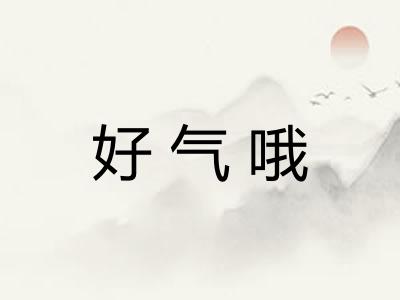 好气哦 好气哦