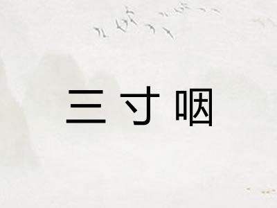 三寸咽