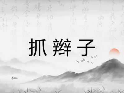 抓辫子