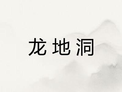 龙地洞 龙地洞