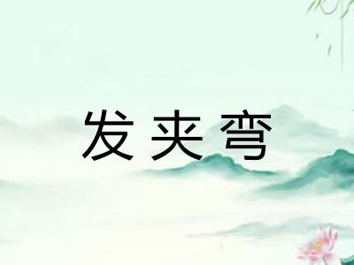 发夹弯 发夹弯