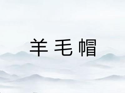 羊毛帽