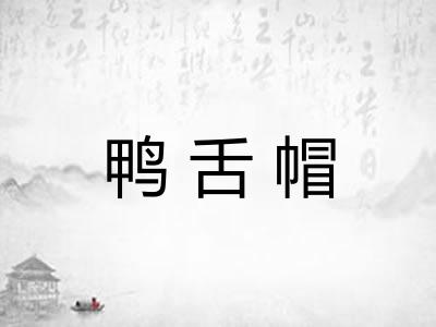 鸭舌帽 鸭舌帽