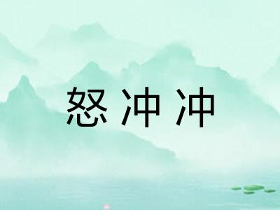 怒冲冲 怒冲冲