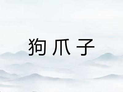 狗爪子 狗爪子