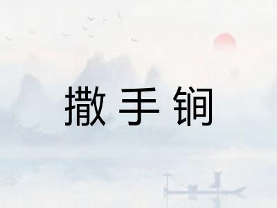 撒手锏 撒手锏