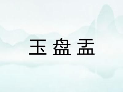 玉盘盂 玉盘盂