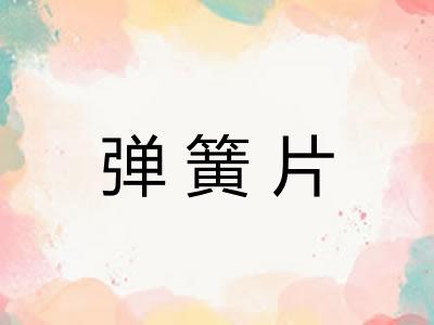 弹簧片 弹簧片