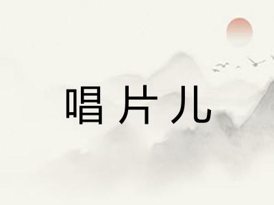 唱片儿 唱片儿
