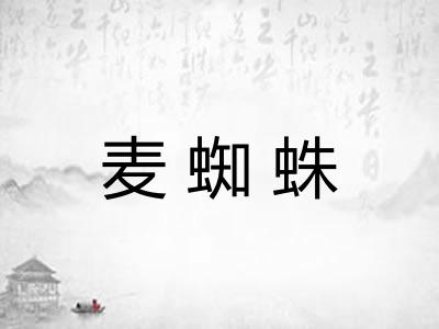 麦蜘蛛 麦蜘蛛