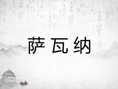 萨瓦纳 萨瓦纳