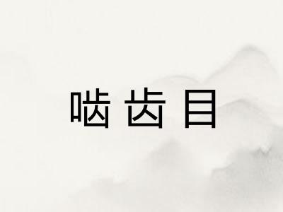 啮齿目 啮齿目