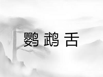 鹦鹉舌 鹦鹉舌
