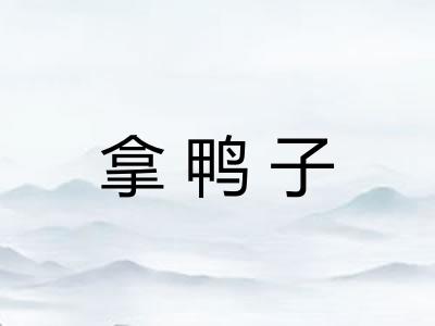 拿鸭子 拿鸭子