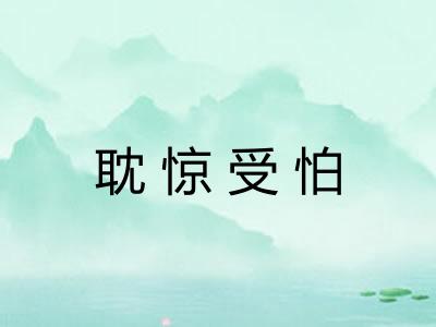 耽惊受怕 耽惊受怕