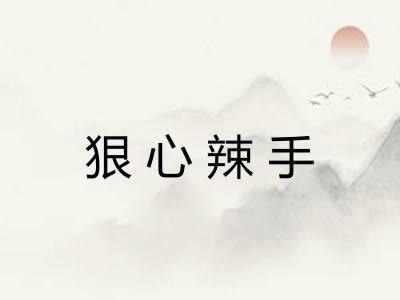 狠心辣手 狠心辣手