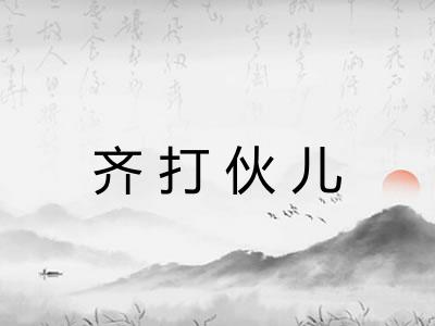 齐打伙儿