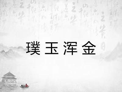 璞玉浑金 璞玉浑金