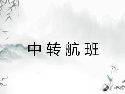 中转航班 中转航班