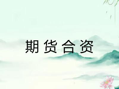 期货合资 期货合资