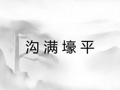 沟满壕平