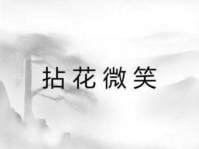拈花微笑 拈花微笑