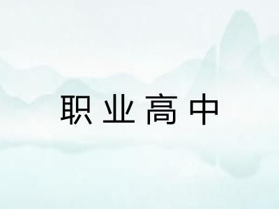 职业高中 职业高中