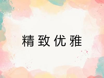 精致优雅 精致优雅