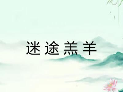 迷途羔羊 迷途羔羊