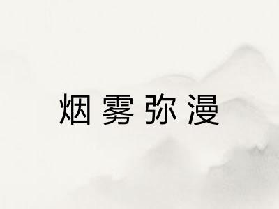 烟雾弥漫 烟雾弥漫