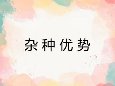 杂种优势