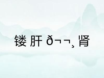 镂肝?肾 镂肝?肾