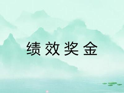 绩效奖金 绩效奖金