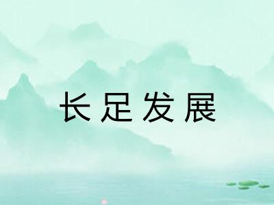 长足发展 长足发展