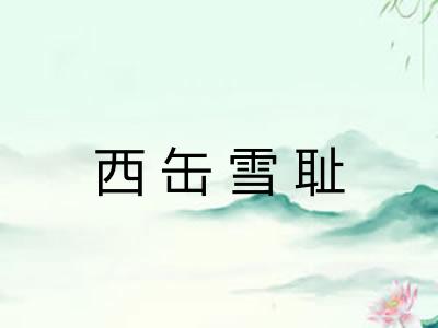 西缶雪耻 西缶雪耻