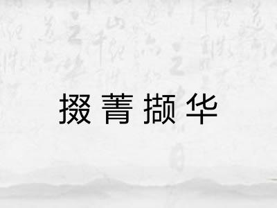 掇菁撷华